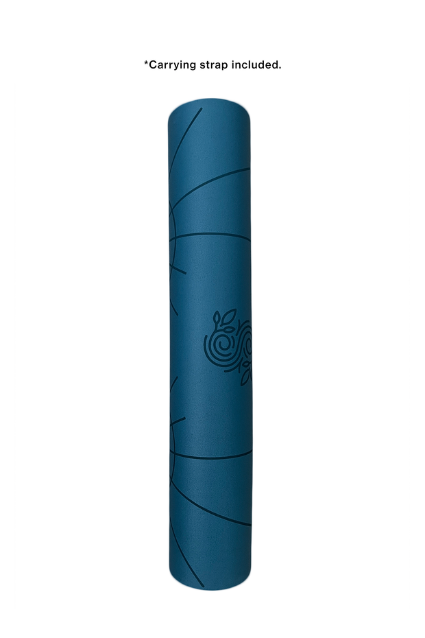 *PREORDER* Pro Grip Luxe Deco Alignment- PU Yoga Mat (5mm) - Deep Indigo