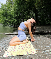 Ditsy Rose - All-in-One Suede Yoga Mat (3.5mm) *sample*