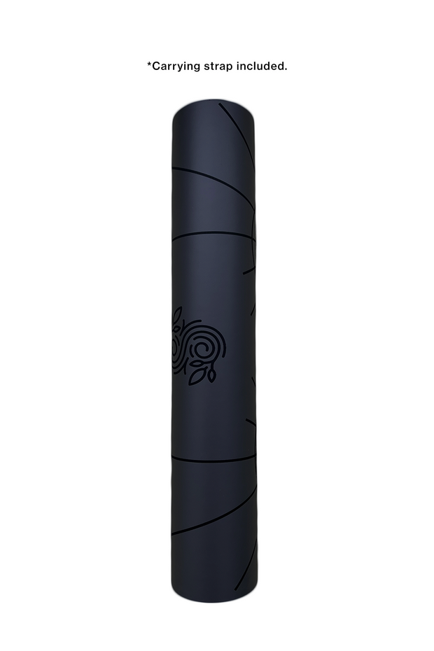 Pro Grip Deco Alignment - PU Yoga Mat (5mm) - Black