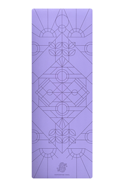 Pro Grip Luxe Deco Alignment  - PU Yoga Mat (5mm) - Lavender Haze