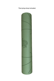 Pro Grip Luxe Deco Alignment- PU Yoga Mat (5mm) - Soft Sage