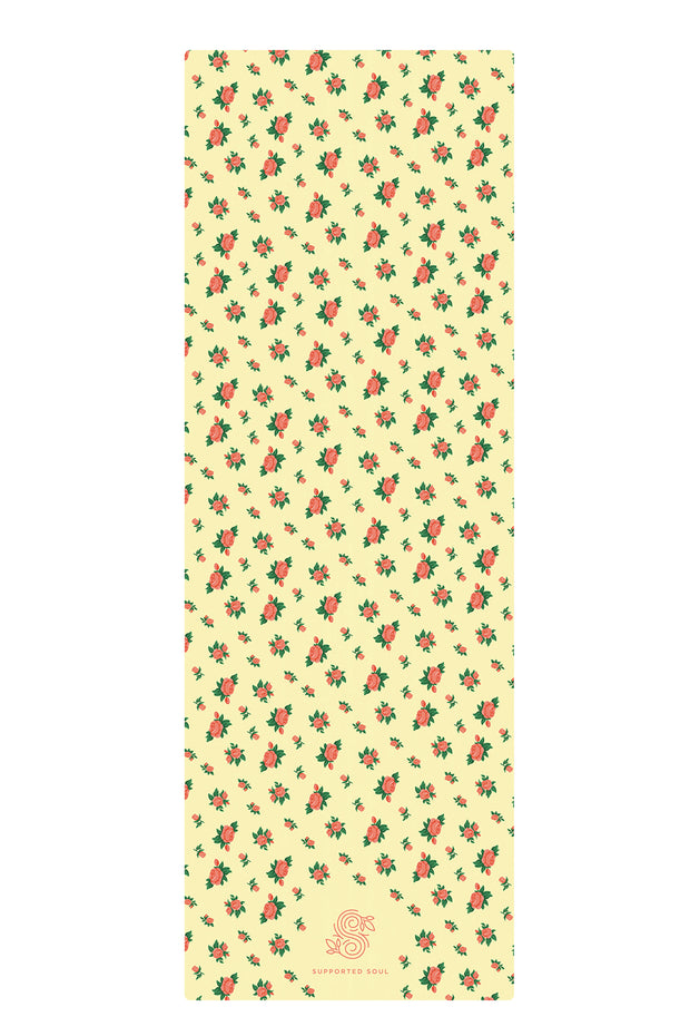 Ditsy Rose - All-in-One Suede Yoga Mat (3.5mm) *sample*