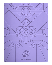 Pro Grip Luxe Deco Alignment  - PU Yoga Mat (5mm) - Lavender Haze