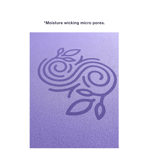 Pro Grip Luxe Deco Alignment  - PU Yoga Mat (5mm) - Lavender Haze