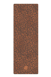 Leopard - Brown - All-in-One Suede Yoga Mat (3.5mm)