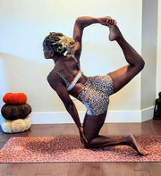 Leopard - Brown - All-in-One Suede Yoga Mat (3.5mm)