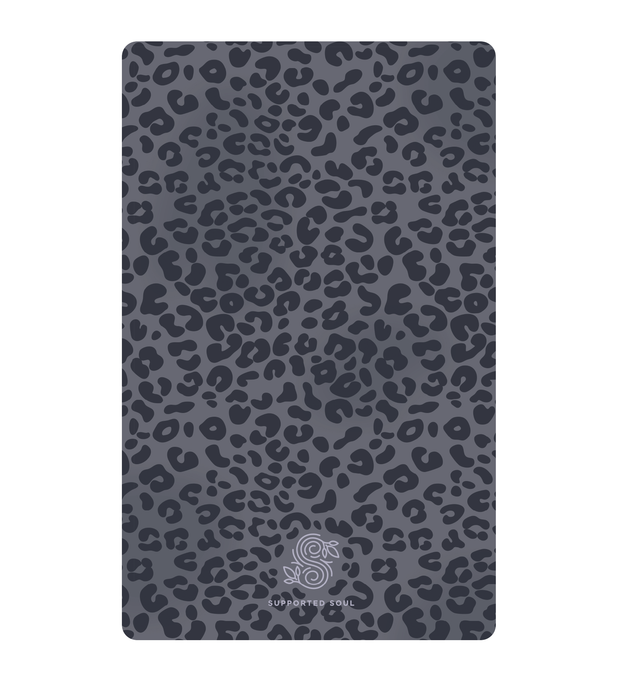 Super Absorbent Sweat Towel - Leopard - Grey