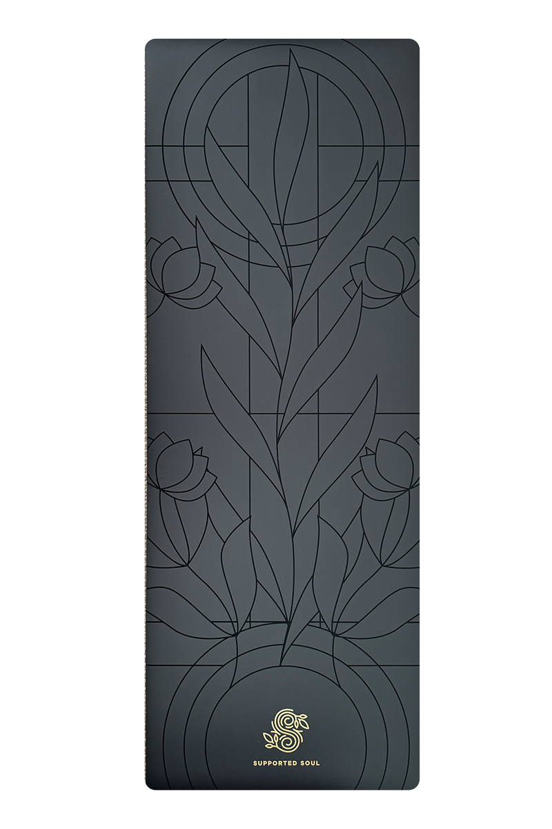 Pro Grip Organic Alignment - PU Yoga Mat - Black – Supported Soul
