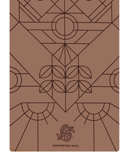 Pro Grip Deco Alignment - PU Yoga Mat (5mm) - Coffee