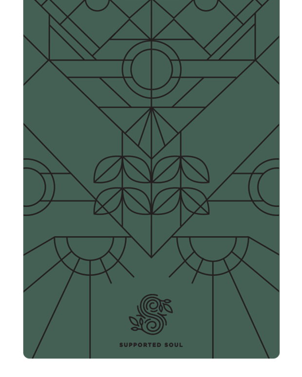 Pro Grip Deco Alignment - PU Yoga Mat (5mm) - Evergreen