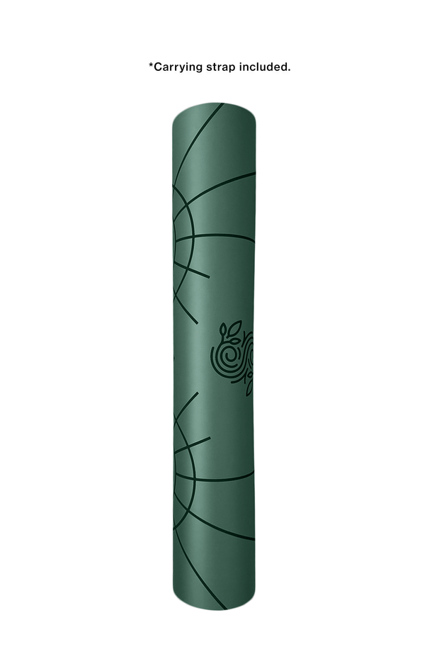 Pro Grip Deco Alignment - PU Yoga Mat (5mm) - Evergreen