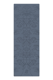 Pro Grip Luxe Floral Alignment- PU Yoga Mat (5mm) - Storm Cloud