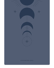 Pro Grip Luxe Lunar - PU Yoga Mat (5mm) - Celestial Blue
