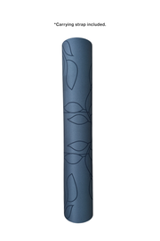 Pro Grip Luxe Floral Alignment- PU Yoga Mat (5mm) - Storm Cloud