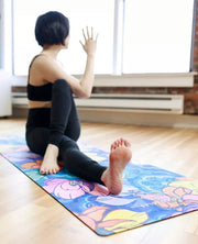 Kits Floral - Fluevog x Supported Soul - All-in-One Suede Yoga Mat (3.5mm)