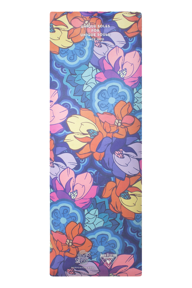 Kits Floral - Fluevog x Supported Soul - All-in-One Suede Yoga Mat (3.5mm)