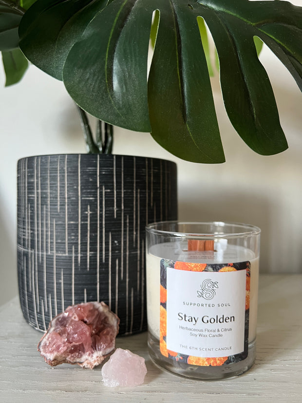 Wood Wick Candle - Stay Golden